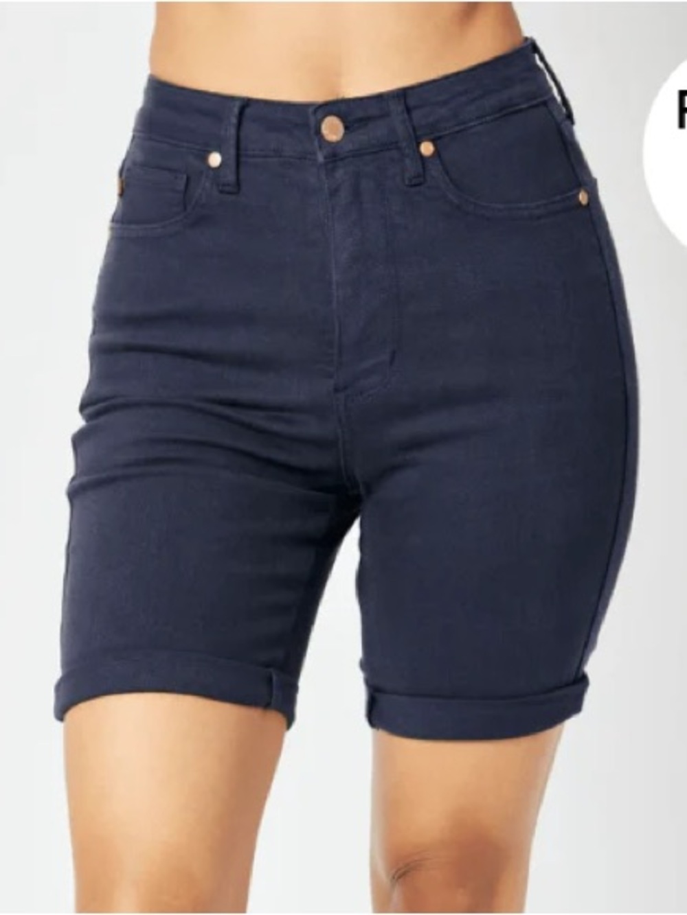 Navy Judy Blue Bermuda Shorts